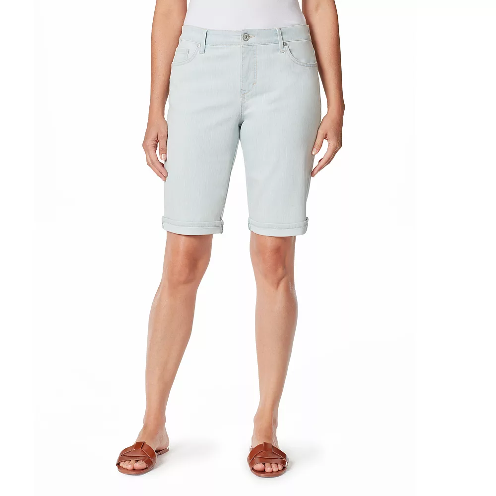 Petite Gloria Vanderbilt Bermuda Jean Shorts - Image 12