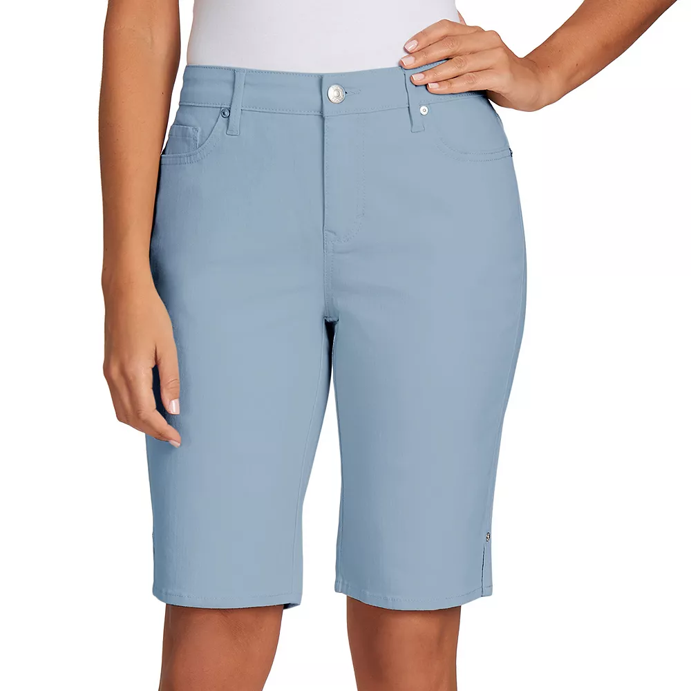 Petite Gloria Vanderbilt Bermuda Jean Shorts - Image 2