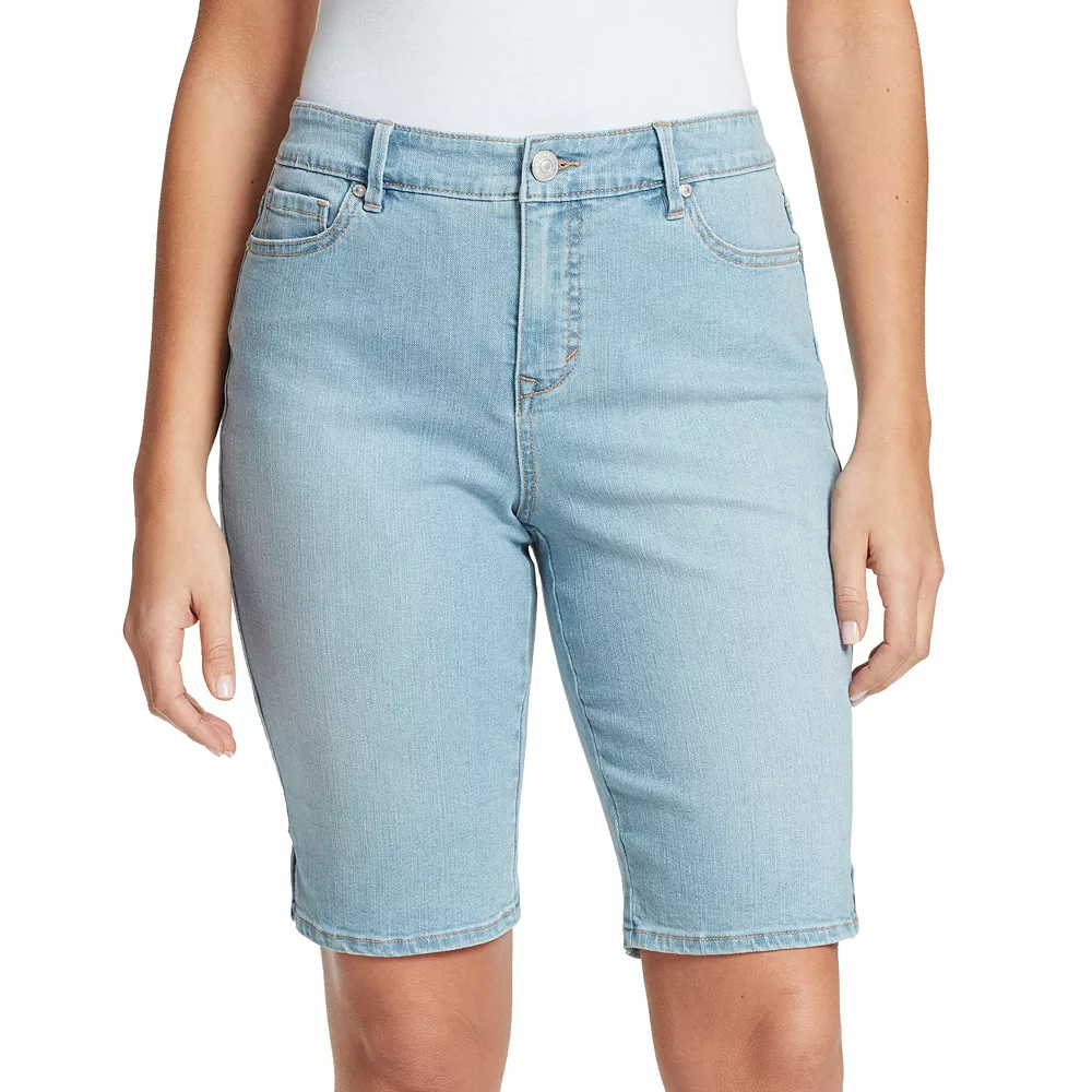Petite Gloria Vanderbilt Bermuda Jean Shorts - Image 4