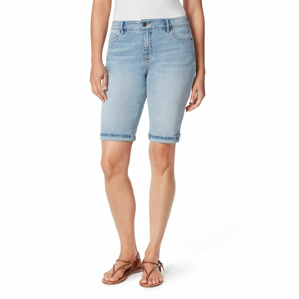 Petite Gloria Vanderbilt Bermuda Jean Shorts - Image 11