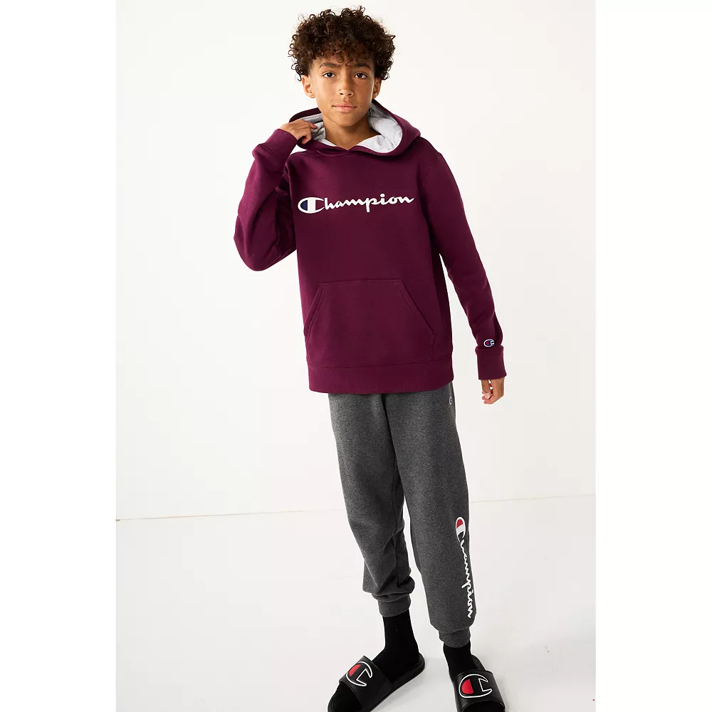 Kids 7-20 Champion® Script Fleece Hoodie - Image 28