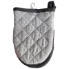 Hotel Quilted Gray Mini Oven Mitt Set