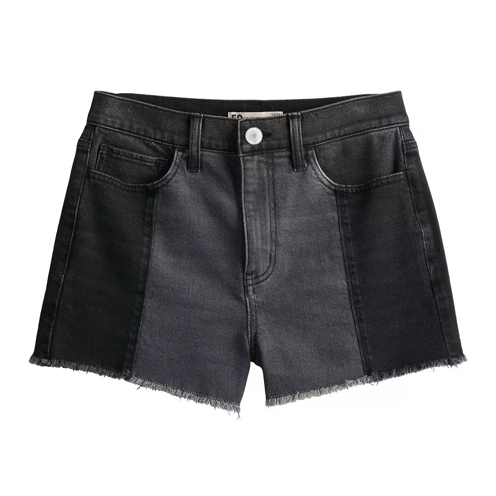 Juniors' SO® High Rise Mom Shorts - Image 4