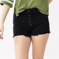 Juniors' SO® High Rise Mom Shorts