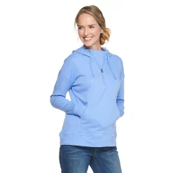 Women's Croft & Barrow® Athleisure Drop-Shoulder Hoodie
