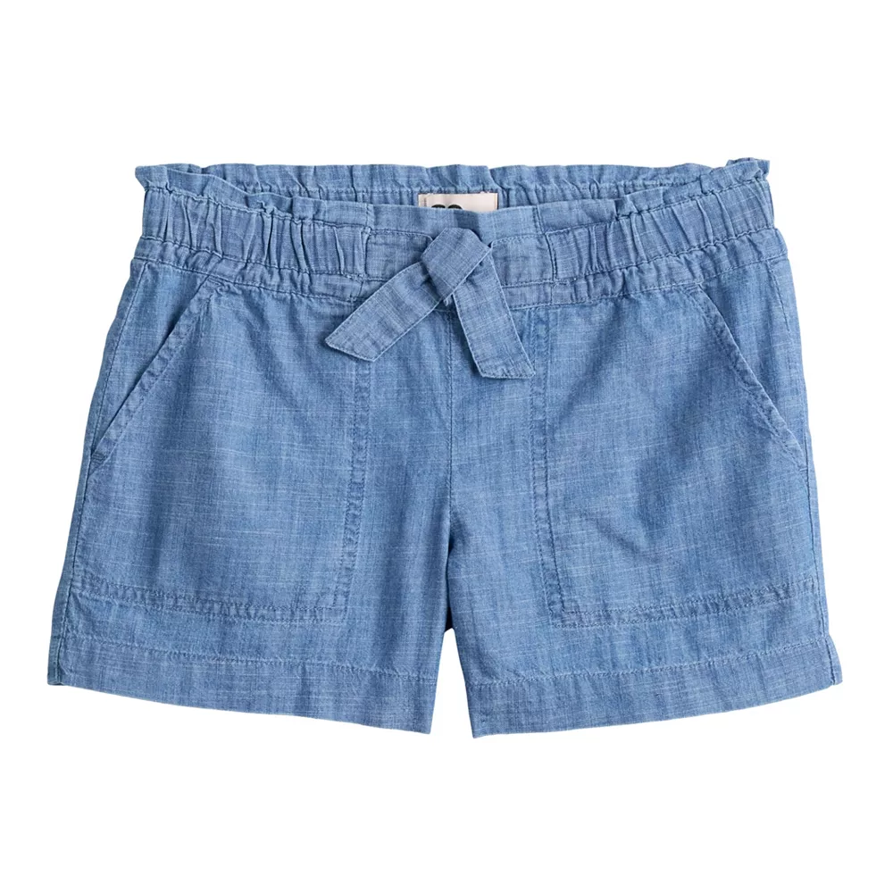 Girls 6-20 SO® Mid Rise Soft Shorts in Regular & Plus Size - Image 2