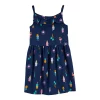 Toddler Girl Carter's Allover Print Ruffle Neck Tank Dress
