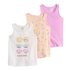 Girls 4-12 Jumping Beans® 3-Pack Racerback Tank Tops