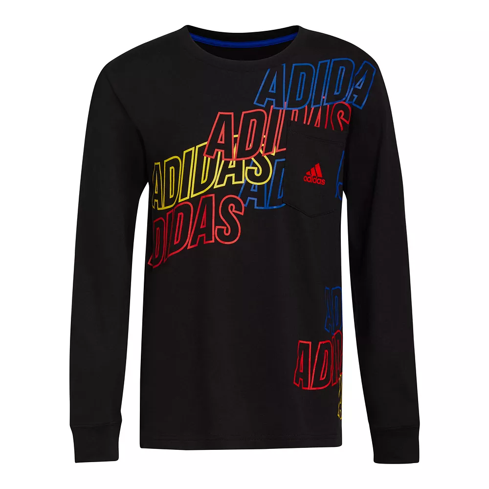Boys 8-20 adidas Warped Wrap Graphic Tee - Image 2