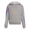 Girls 7-16 adidas Multi 3-Stripes Fleece Hoodie