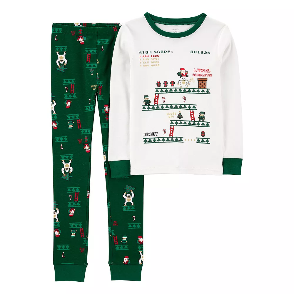 Boys 4-14 Carter's Holiday Snug Fit 2-Piece Pajama Set - Image 4
