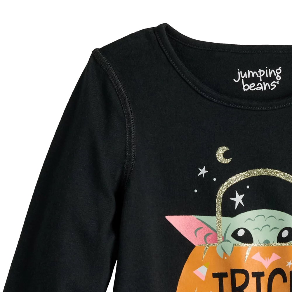 Toddler Girl Jumping Beans® The Mandalorian Adaptive Sensory Friendly Grogu aka Baby Yoda Halloween Graphic Tee - Image 2