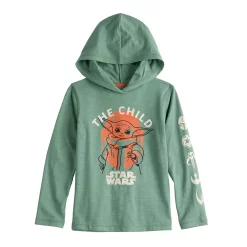 Boys 4-12 Jumping Beans® The Mandalorian Grogu aka Baby Yoda "The Child" Hooded Graphic Tee