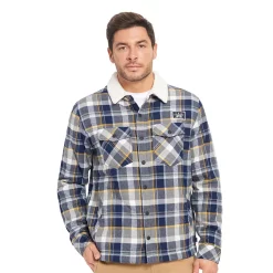 Men's Hurley Head of Class Flannel Shacket with Sherpa Lining