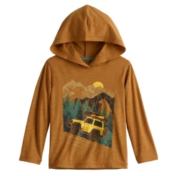 Toddler Boy Jumping Beans® Long Sleeve Hooded Graphic Tee
