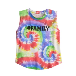 Toddler Girl Celebrate Together™ Tie Dye Family Pride Graphic Tank Top
