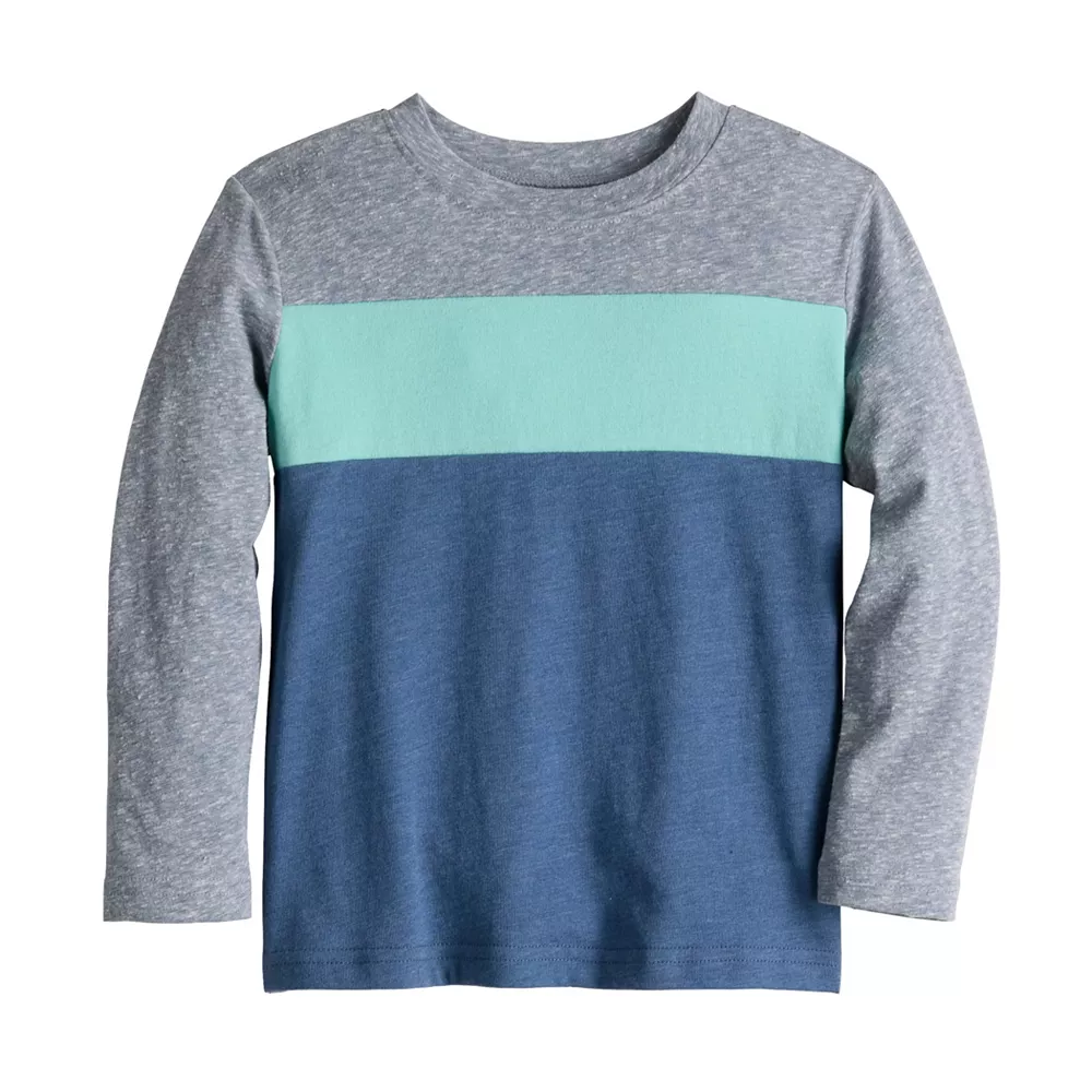 Toddler Boy Jumping Beans® Colorblock Long Sleeve Tee - Image 3