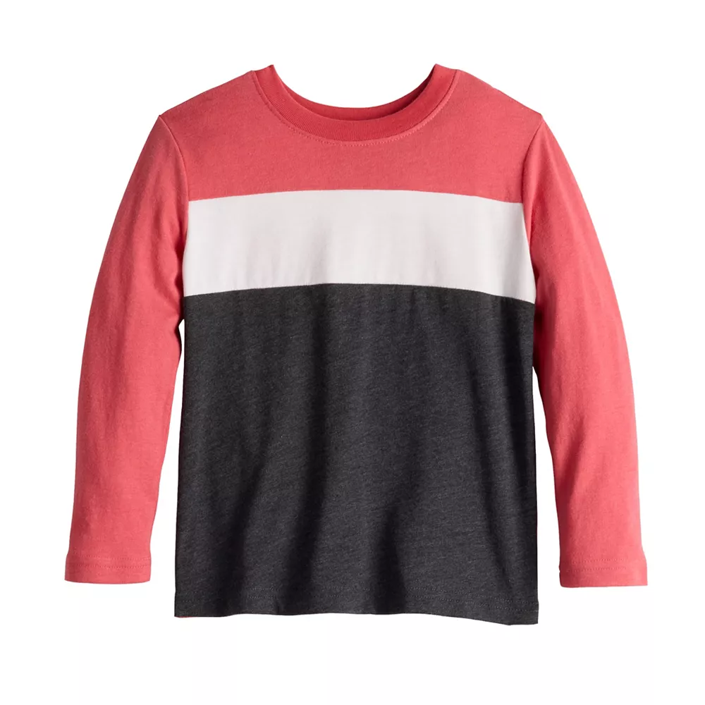Toddler Boy Jumping Beans® Colorblock Long Sleeve Tee