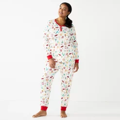 Plus Size LC Lauren Conrad Jammies For Your Families® Holiday Village Pajama Set