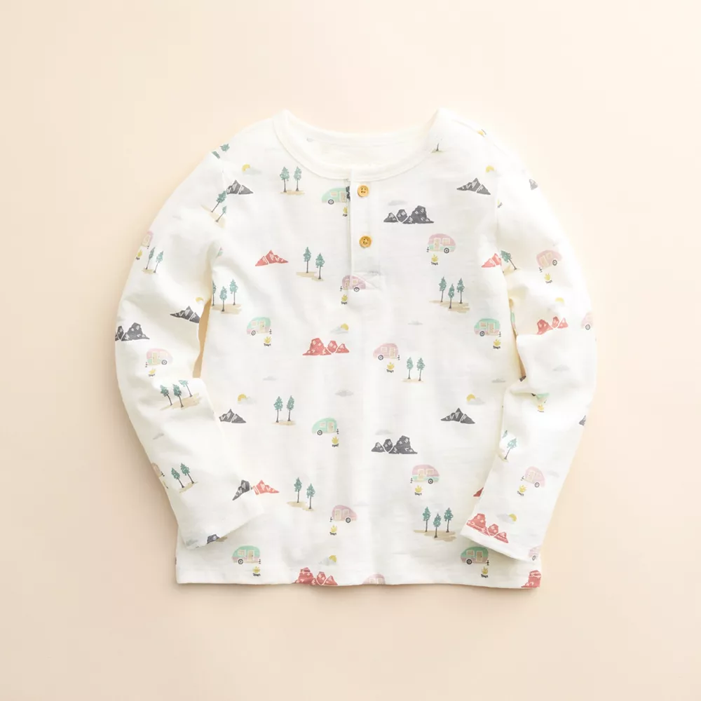 Baby & Toddler Little Co. by Lauren Conrad Organic Long-Sleeve Henley Tee - Image 4