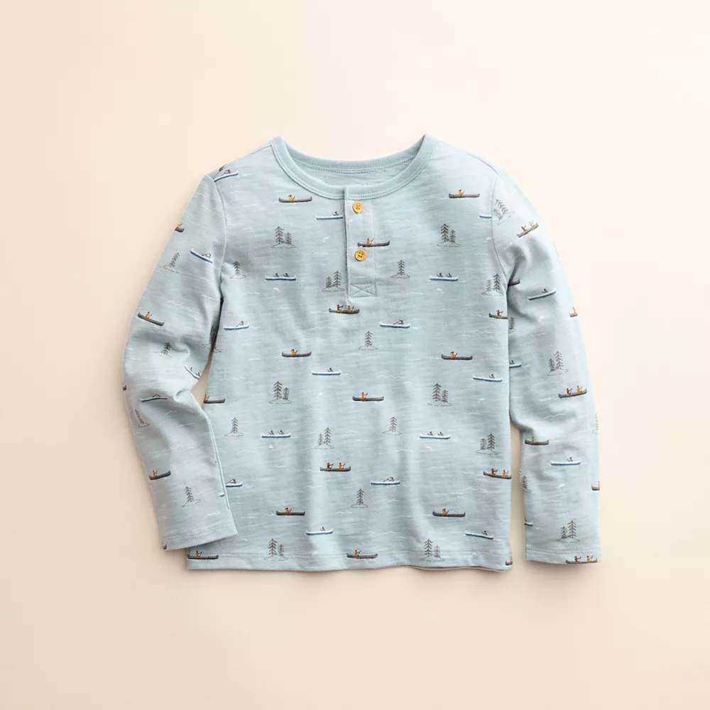 Baby & Toddler Little Co. by Lauren Conrad Organic Long-Sleeve Henley Tee - Image 3