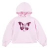 Girls 7-16 Levi's® Butterfly Boxy Crop Logo Hoodie