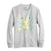 Boys 8-20 Pokemon Pikachu, Bulbasaur, Charmander & Squirtle Long Sleeve Graphic Tee