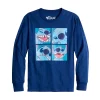 Disney's Stitch Boys 8-20 Many Faces Long Sleeve Graphic Tee