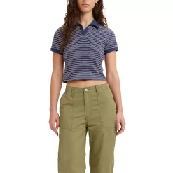 Women's Levi's® Bonnie Cropped Striped Polo Top