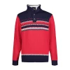 Boys 8-20 IZOD Fairisle Sherpa 1/4-Button Sweater