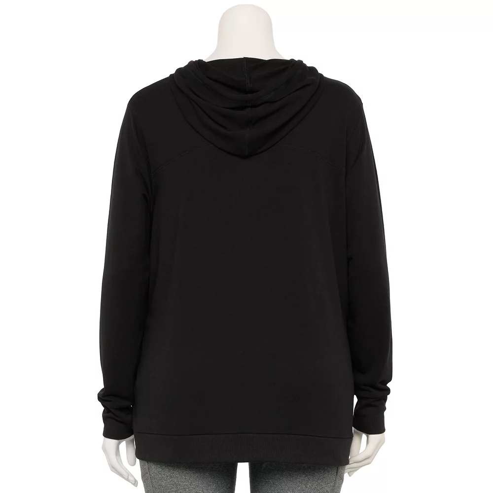 Plus Size Tek Gear® French Terry Hooded Tunic - Image 2
