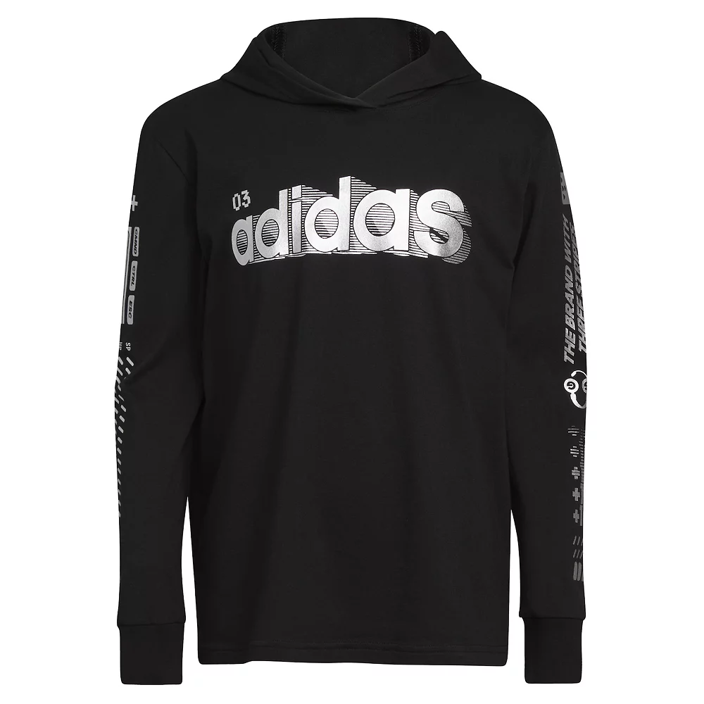 Boys 8-20 adidas Exit Game On Hooded Tee - Image 2