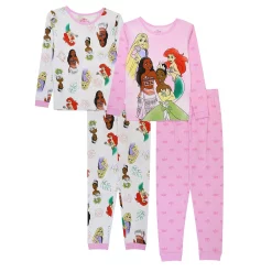 Girls 4-8 Disney Princess "Princess Party 2" 4-Piece Pajama Set