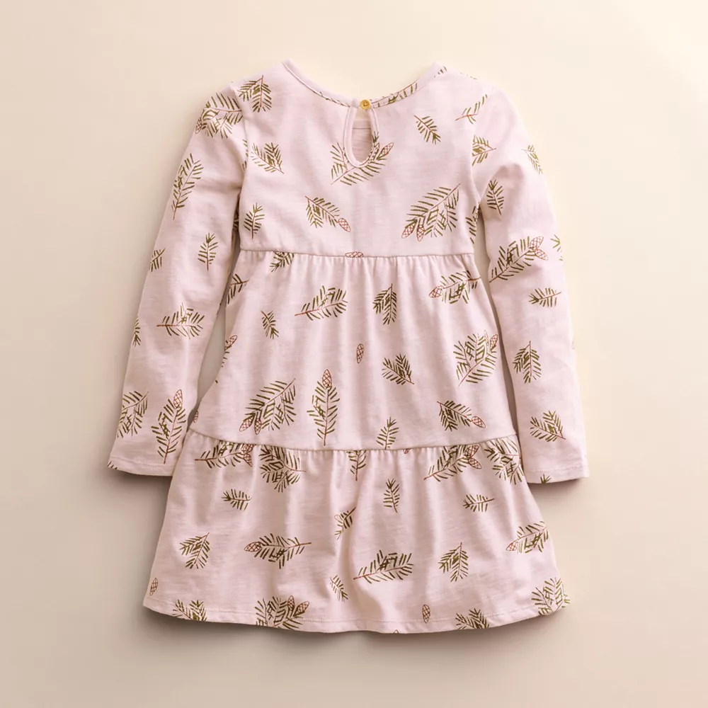 Girls 4-8 Little Co. by Lauren Conrad Organic Long-Sleeve Tiered Dress - Image 8