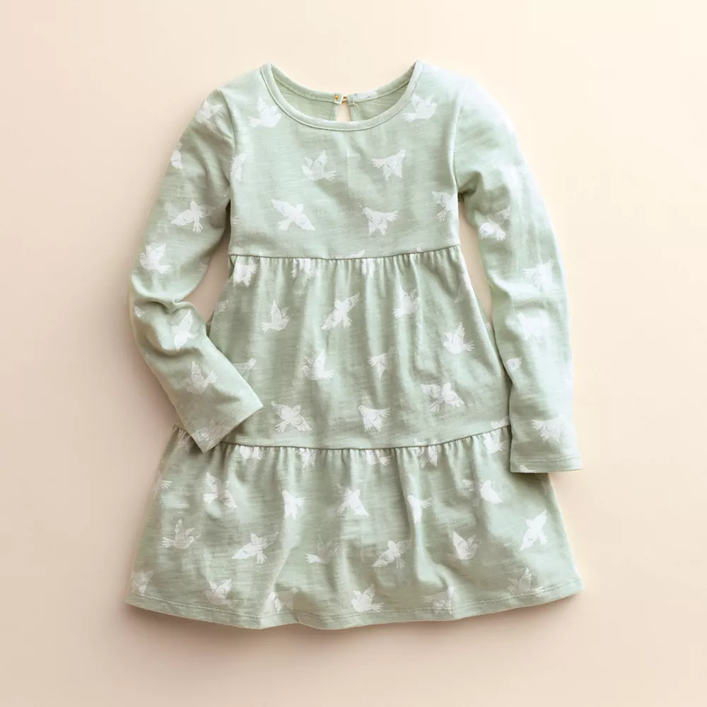 Girls 4-8 Little Co. by Lauren Conrad Organic Long-Sleeve Tiered Dress - Image 4
