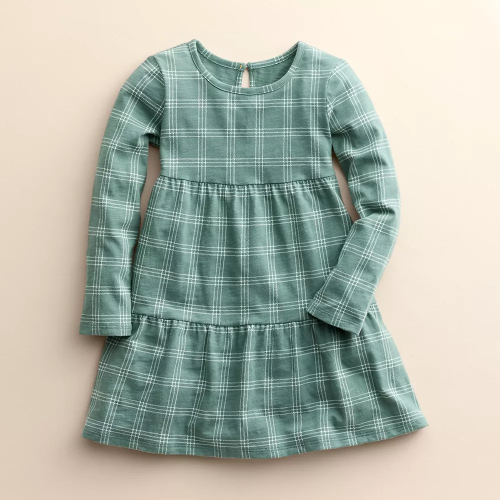 Girls 4-8 Little Co. by Lauren Conrad Organic Long-Sleeve Tiered Dress - Image 5
