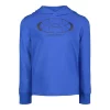 Boys 4-7 Under Armour Long Sleeve Locker Tag Blue Hooded Logo Graphic Tee