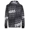Boys 4-7 adidas Long Sleeve Warped Allover Print Hooded Tee
