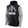 Men's Fanatics Las Vegas Raiders Colorblock Fleece Hoodie